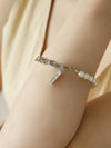 Mix Chain Toggle Natural Pearl Bracelet Silver - SOSOO - BALAAN 1