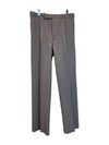 Wool Pique Shooting Single Pleat Straight Pants Medium Grey - THOM BROWNE - BALAAN 4