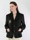 Linen Embroidery Jacket Black - DAMAGE MNEMONIC - BALAAN 2