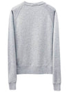 Handwriting Adjusted Cotton Sweatshirt Grey Melange - MAISON KITSUNE - BALAAN 3