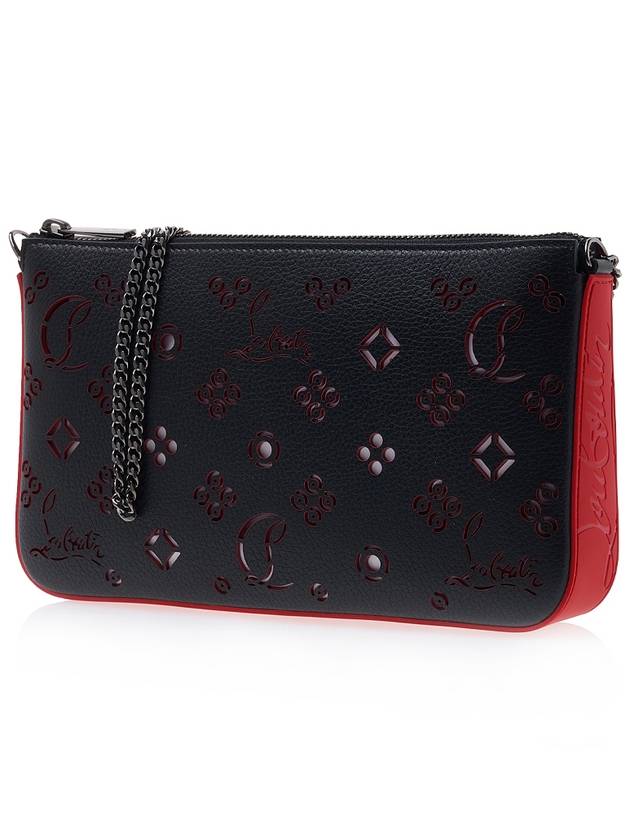 Loubila Calf Leather Pouch Bag Black - CHRISTIAN LOUBOUTIN - BALAAN 3