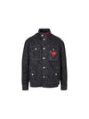 Heart Logo Floating Arrows Denim Jacket Black - VIVIENNE WESTWOOD - BALAAN 1