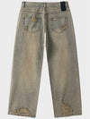 Dirty Washing Wide Jeans Dusty Grey - NOIRER - BALAAN 4