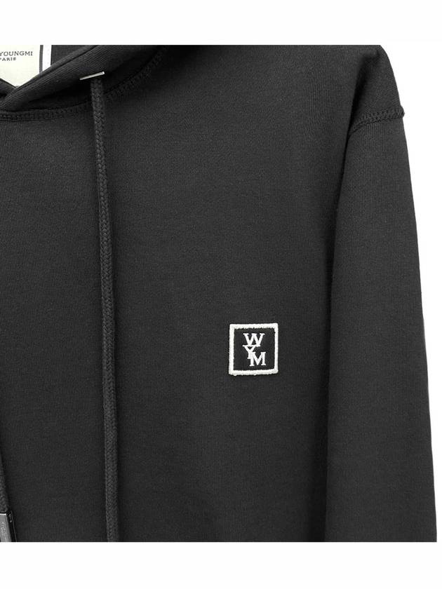 Back Logo Cotton Hoodie Black - WOOYOUNGMI - BALAAN 5