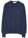 Good to Luxe 2701000C Men's Round Navy Knit - VIVIENNE WESTWOOD - BALAAN 4