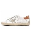 Superstar Brown Tab Sneakers White - GOLDEN GOOSE - BALAAN 2