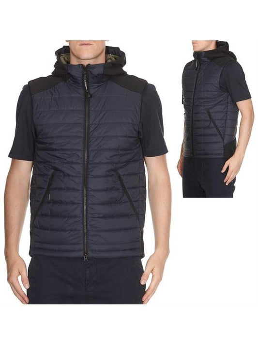 GoGGle Hooded Padded Vest Navy - CP COMPANY - BALAAN 2