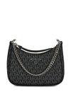 Small Logo Jetset Charm Shoulder Bag Black - MICHAEL KORS - BALAAN 1