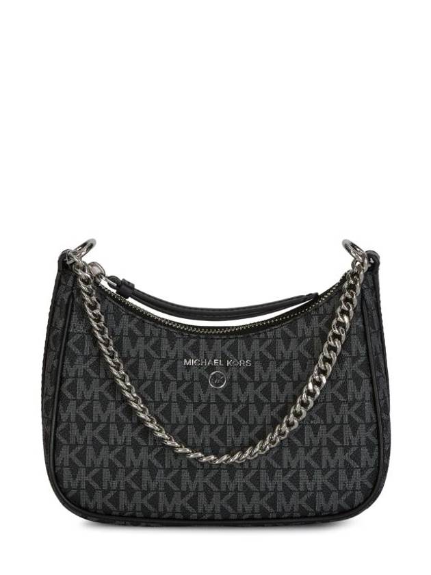 Small Logo Jetset Charm Shoulder Bag Black - MICHAEL KORS - BALAAN 1