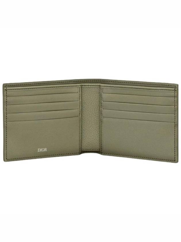 Grain Leather Signature Half Wallet Green - DIOR - BALAAN 6