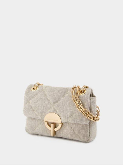 Nano Moon Bag - Vanessa Bruno - Linen - Beige - VANESSA BRUNO - BALAAN 2