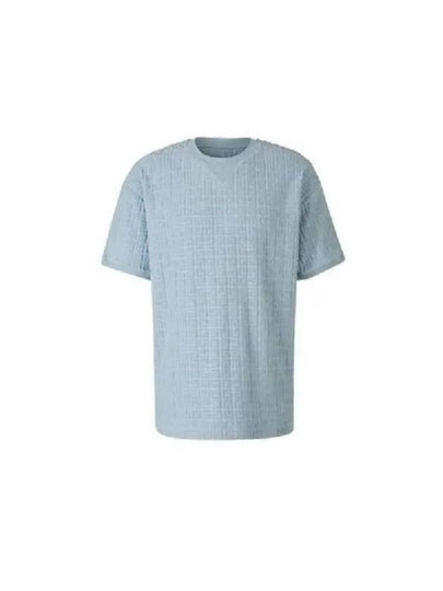 4G Cotton Towelling Short Sleeve T-Shirt Blue - GIVENCHY - BALAAN 2