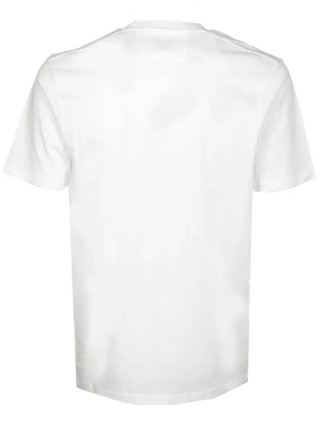 Logo Print Cotton Short Sleeve T-Shirt White - CP COMPANY - BALAAN 4