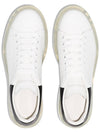 Oversized Clear Sole Low Top Sneakers Black White - ALEXANDER MCQUEEN - BALAAN 6