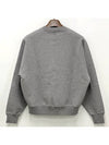 Heart Logo Organic Cotton Sweatshirt Grey - AMI - BALAAN 4