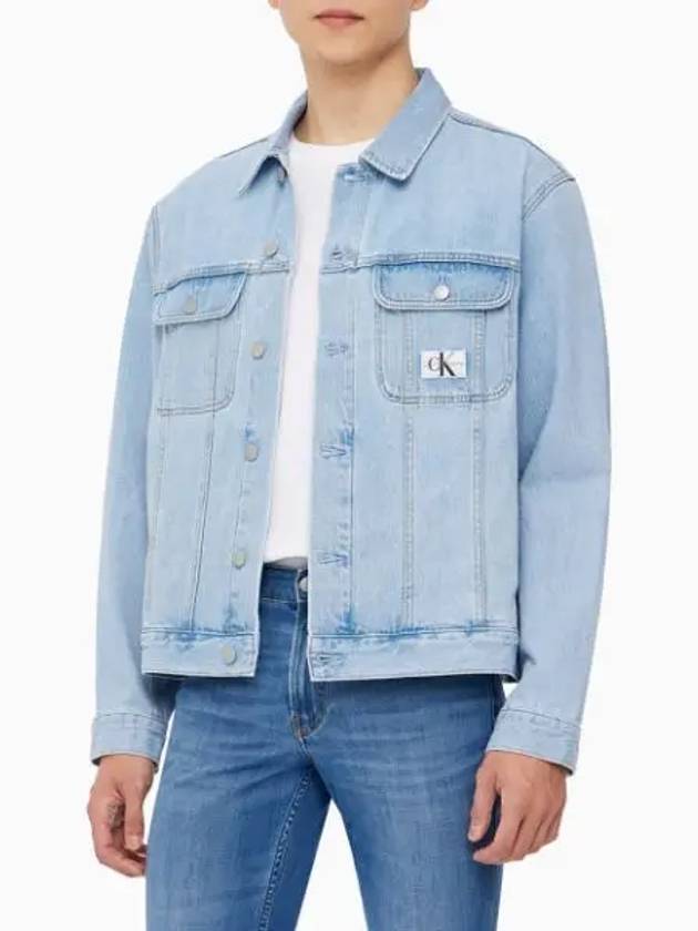 Jeans 90S Regular Fit Denim Jacket Light Blue - CALVIN KLEIN - BALAAN 1