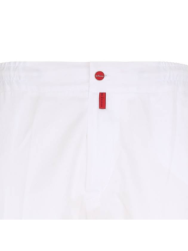 UPLAC K06S9901 WHITE Drawstring Light Cotton White Pants - KITON - BALAAN 4