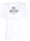 Zwell Logo Print Short Sleeve T-Shirt White - ISABEL MARANT ETOILE - BALAAN 1