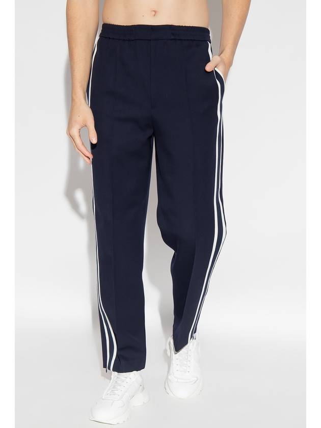 Striped Color Combination Track Pants Navy - AMI - BALAAN 4