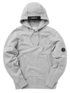 Lens Wappen Pocket Hoodie Grey - CP COMPANY - BALAAN 2