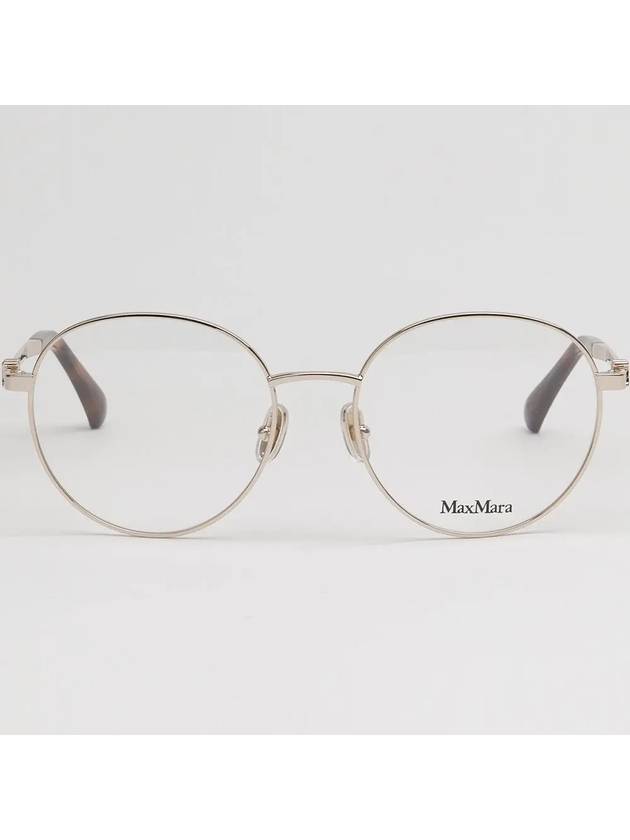 Glasses Frame MM5081 032 Round Gold Metal Fashion - MAX MARA - BALAAN 3