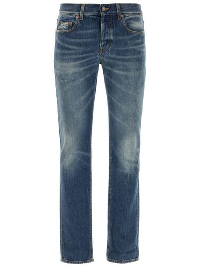 Slim-Fit Cotton Jeans Deauville Beach Blue - SAINT LAURENT - BALAAN 2