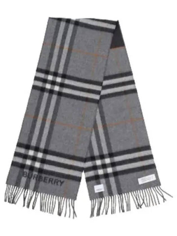 Contrast Check Cashmere Scarf Men - BURBERRY - BALAAN 1