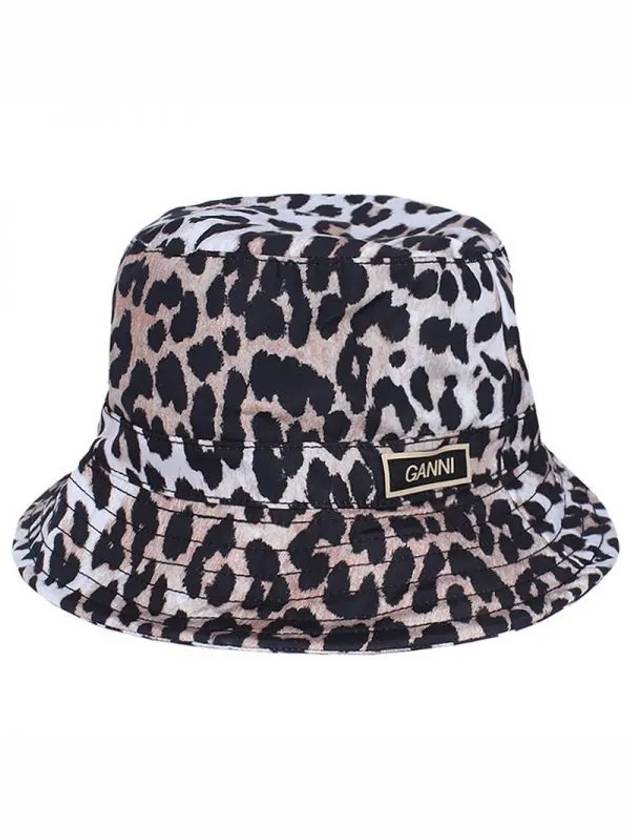 Leopard Print Bucket Hat - GANNI - BALAAN 2