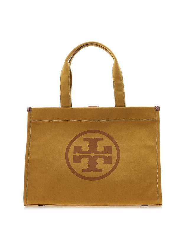 Ella Canvas Large Tote Bag Mustard - TORY BURCH - BALAAN 1