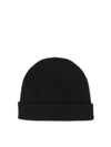 Logo Patch Knit Beanie Black - JIL SANDER - BALAAN 3