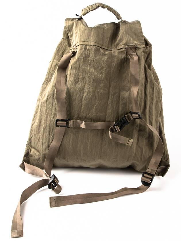 Nylon B Logo Backpack Stone Gray - CP COMPANY - BALAAN.