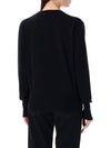 Bea Embroidered Logo Cardigan Black - VIVIENNE WESTWOOD - BALAAN 4