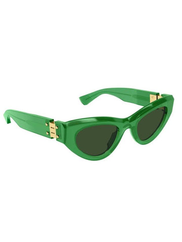 Eyewear Inverted Triangle Sunglasses Green - BOTTEGA VENETA - BALAAN 1