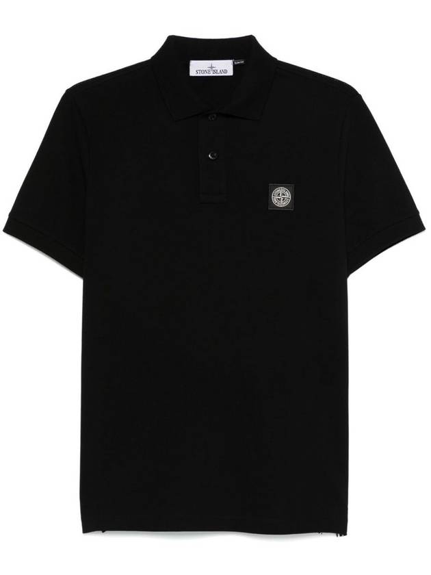 Logo Badge PK Shirt Black - STONE ISLAND - BALAAN 2