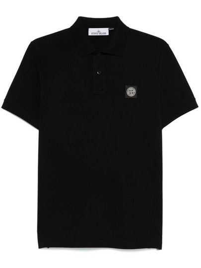 Logo Badge PK Shirt Black - STONE ISLAND - BALAAN 2