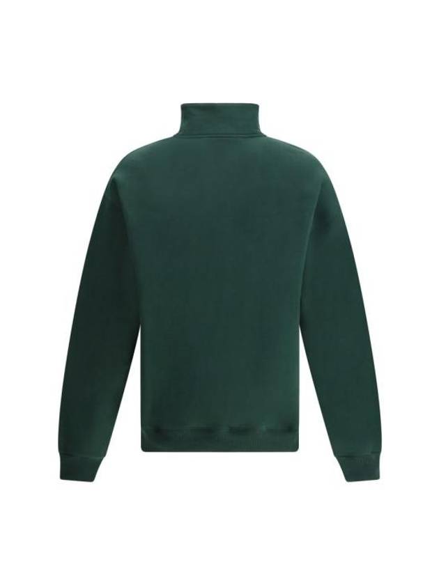 La Croisiere The Gros Grain Zipped Rollneck Sweatshirt Green - JACQUEMUS - BALAAN 3