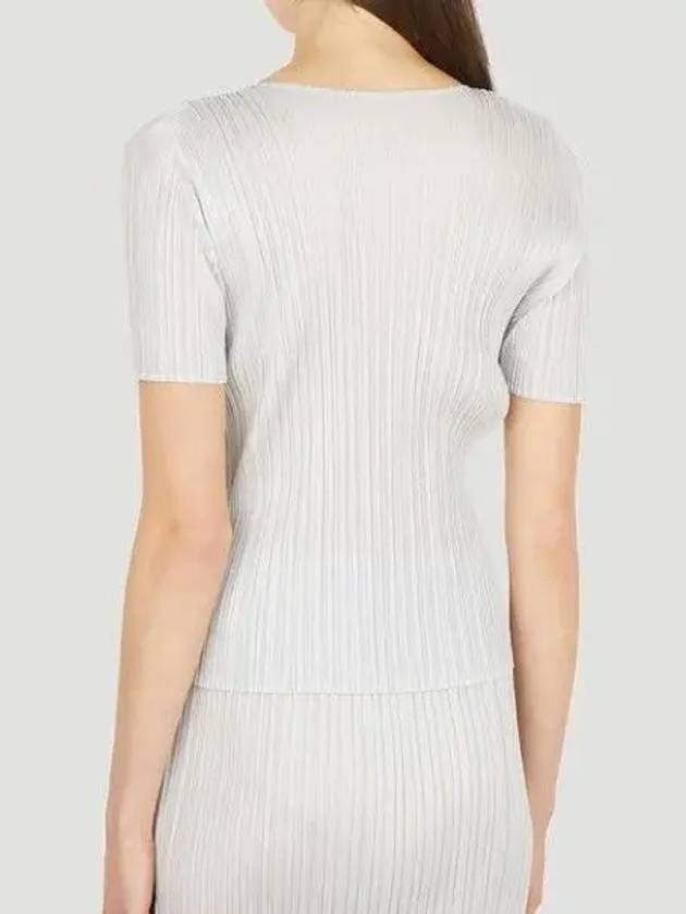 Pleated Please Issey Miyake Basic Round Neck Plissé TShirt - ISSEY MIYAKE - BALAAN 5