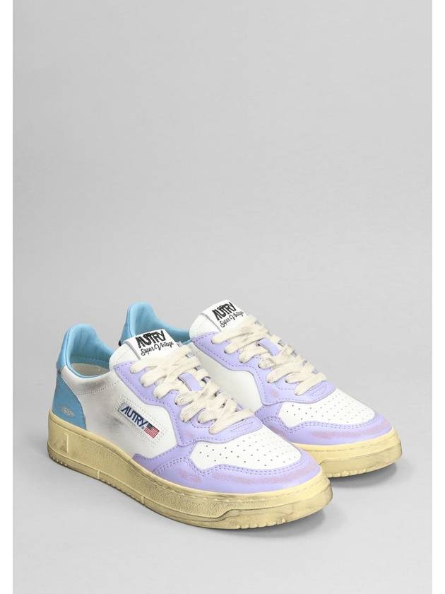 Medalist Super Vintage Low Top Sneakers Purple White - AUTRY - BALAAN 3