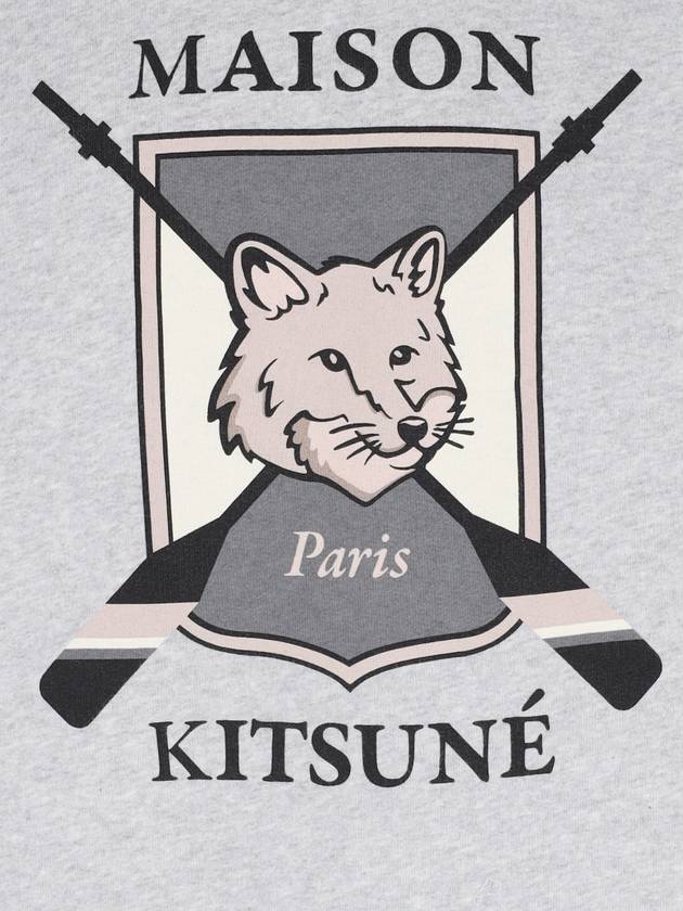 College Fox Print Sweatshirt Light Grey - MAISON KITSUNE - BALAAN 4