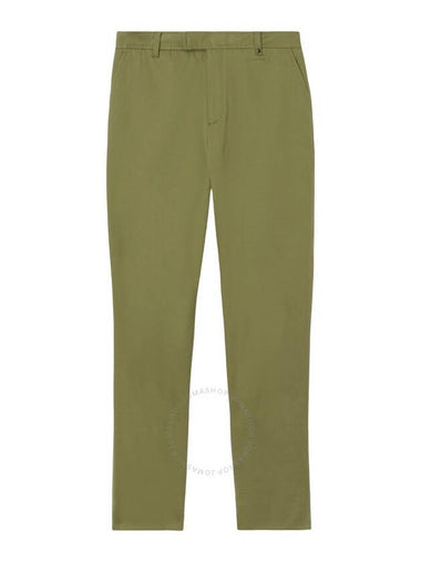 Burberry Long Stretch-Cotton Pants, Brand Size 48 (Waist Size 32.7