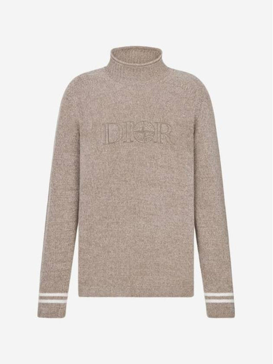 x Stone Island technical jersey sweater gray - DIOR - BALAAN 1