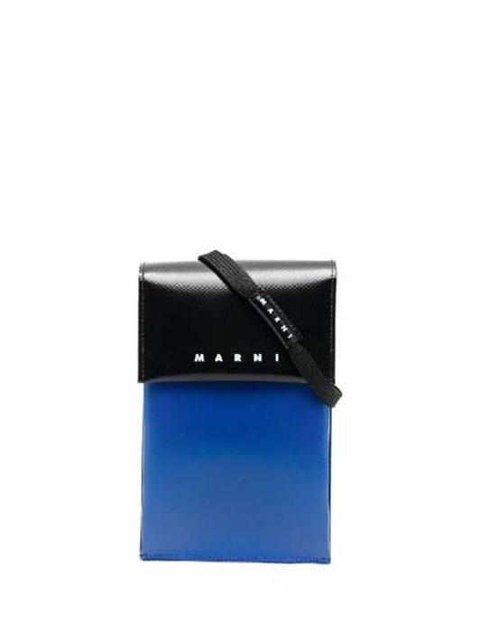 Men's Phone Holder Bag Blue - MARNI - BALAAN 2