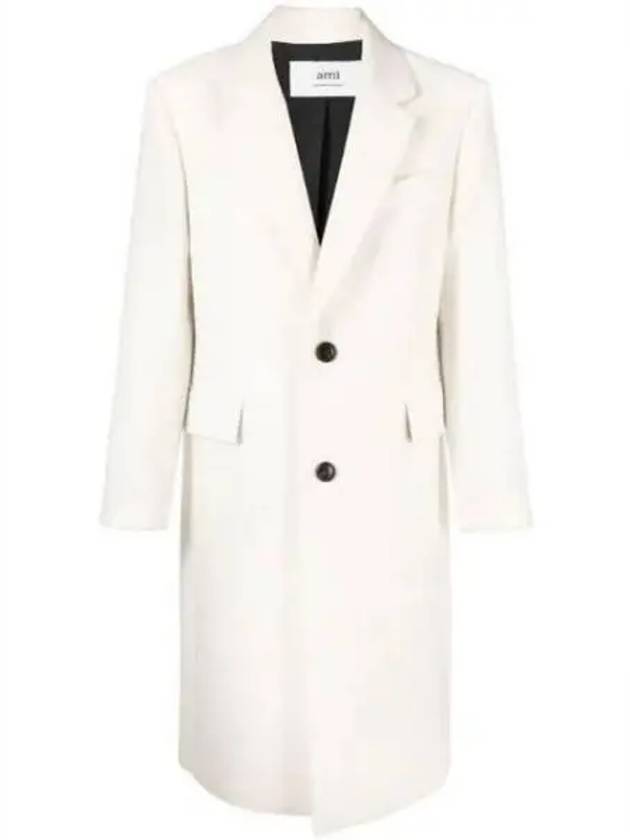 Men's Wool Single Coat Offwhite - AMI - BALAAN 2