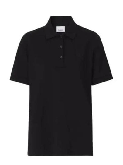 Women's TB Monogram Polo Shirt Black - BURBERRY - BALAAN 2