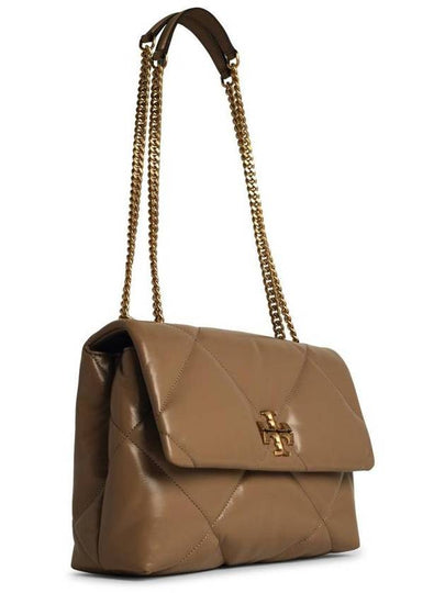 Tory Burch 'Kira' Beige Leather Crossbody Bag - TORY BURCH - BALAAN 2