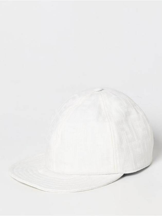 Semi Motif Denim Ball Cap White - FENDI - BALAAN 2