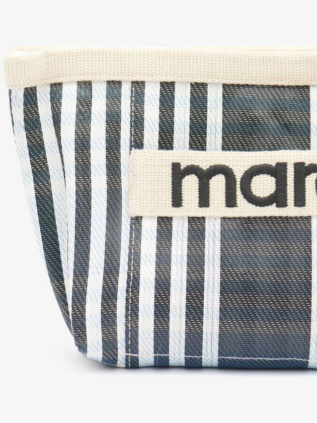 Embroidered Logo Pouch Bag Black - ISABEL MARANT - BALAAN 4