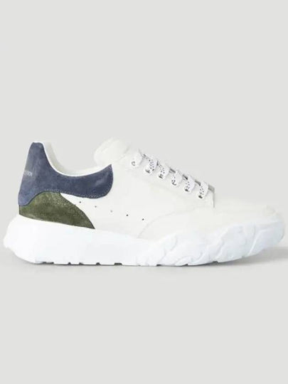 Court Trainer Low Top Sneakers Navy White - ALEXANDER MCQUEEN - BALAAN 2