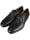 Men's Gancini Loafer Black - SALVATORE FERRAGAMO - BALAAN 3