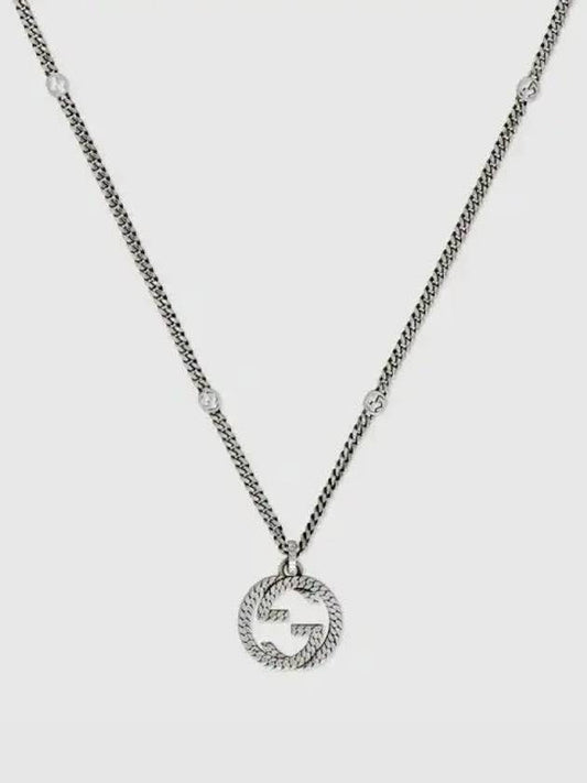 Sterling Interlocking G Necklace Silver YBB678651001 - GUCCI - BALAAN 2